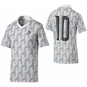 Puma - Korte Mouw Poloshirt - Wit Zwart - Heren