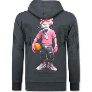 Top-Star Oversized hoodie met capuchon icon panther print