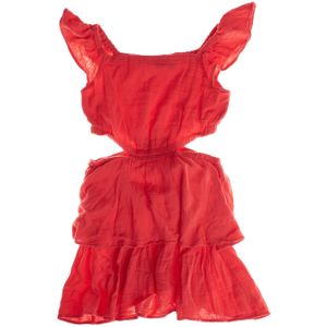 Korte jurk met zijsplitten 664962 dames