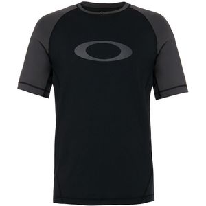 Oakley - Korte Mouw Crew Neck - Rashguard - Zwart - Lycra T-Shirt
