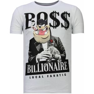 Local Fanatic Billionaire boss rhinestone t-shirt