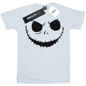 Li-cense Disney heren nightmare before christmas jack's gezicht vet t-shirt