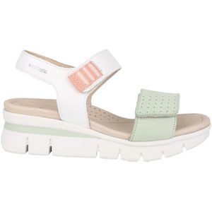 Mephisto - Rosane - Sandaal - Groen - Nubuckleer - Verstelbare Klittenbandjes