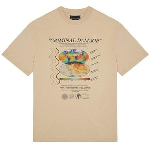 T-shirt - Zand - Phase Rave Poster - Met Geborduurd Logo