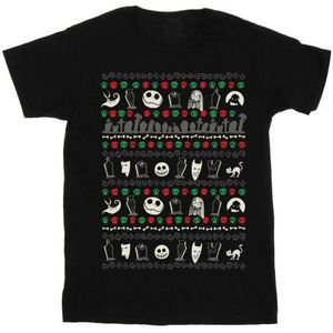 Li-cense Disney heren nightmare before christmas feestelijke pictogrammen t-shirt