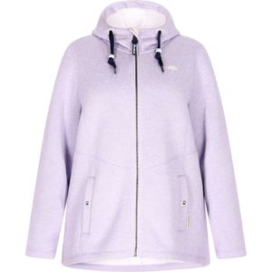 Schmuddelwedda - Gebreide Fleece Jas - Grijsviolet Gemêleerd - Dames