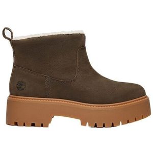 Timberland - Stone Street Mid Warm Lined Boot - Donkerbruin - Veterboots
