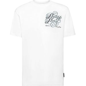 Philipp Plein - Club The Course Stones - T-shirt - Wit - Katoen