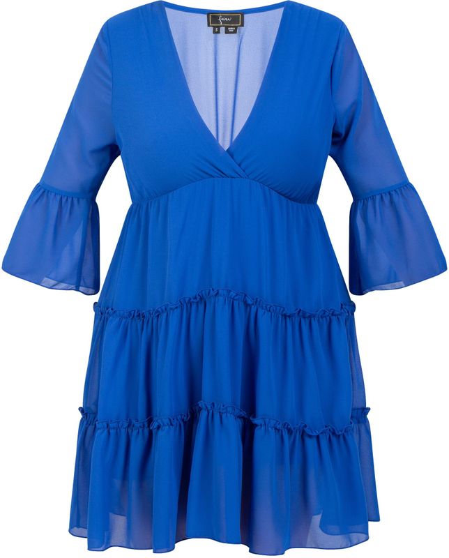 faina mini-jurk met ruches