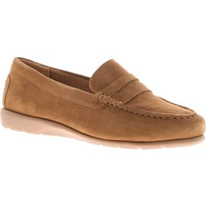 Hush Puppies - Shelby - Instappers - Tan - Suède Wedges - Lederen