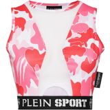 Plein Sport - Jogging Cropped Top - Veelkleurig - Mouwloos - Camouflage