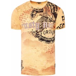 Rusty Neal - T-shirt - Gewassen - Heren - Normale Pasvorm - Rondhals
