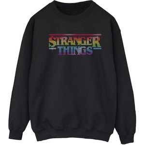 Li-cense Netflix dames stranger things rainbow dot logo sweatshirt