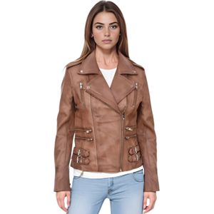 Brando - Constantia - Bikerjack - Bruin - Leren