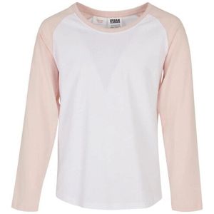 Urban Classics Meisjes contrast raglan t-shirt met lange mouwen