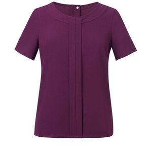 Brook Taverner Dames verona blouse met korte mouwen