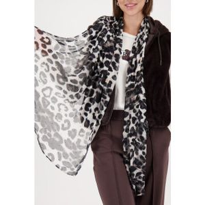 Monari - 809676 - Sjaal - Brownie - Luipaardprint met Strass