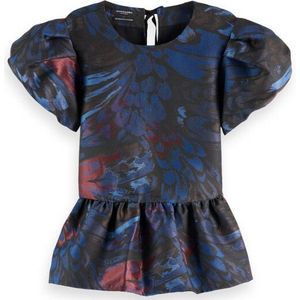 Scotch & Soda - U9B00959T - Top - Zwart - Korte Mouw