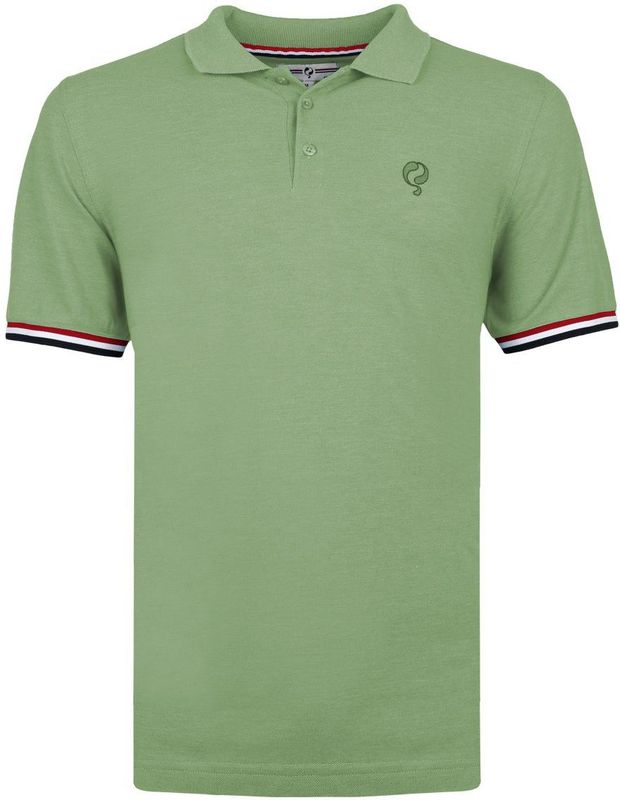 Q1905 Polo shirt bloemendaal grijsgroen