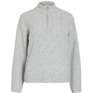 Vila - Lassia - Gebreide Top - Hoge Hals - Lange Mouwen