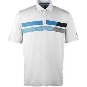 Island Green - IGTS2038 - Golf Poloshirt - Zilver/Wit - Heren