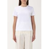 Katoenen T-shirt met ronde hals en korte mouwen