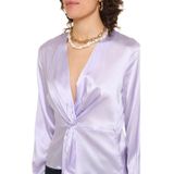 Pinko Lila zijde elegante blouse