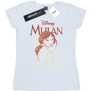 Li-cense Disney dames mulan draak schets katoenen t-shirt