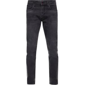 Rusty Neal - MELVIN - Slim Fit Jeans - Antracietkleurig - Katoen-Stretch