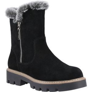 Hush Puppies - Ambre - Suède Winterlaarzen - Zwart - Tot Halverwege De Kuit