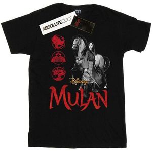 Li-cense Disney dames mulan movie pose cotton boyfriend t-shirt