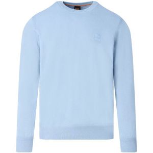 BOSS Orange - Gebreide Pullover - Effen - Mix van Katoen en Kasjmier