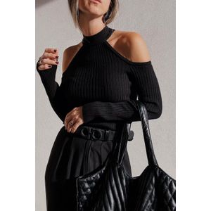 Koude Schouder Lange Mouwen Trui