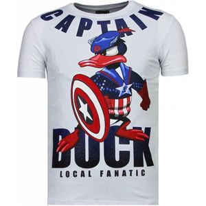 Local Fanatic Captain duck rhinestone t-shirt