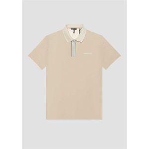 Antony Morato Polo s24 foam logo sand bruin