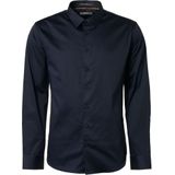 No Excess Basic stretch shirt satin weave navy