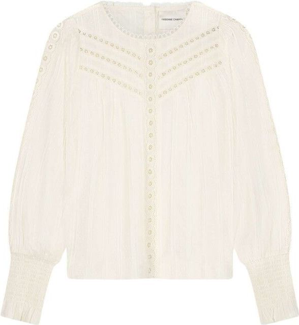 Fabienne Chapot - Blouseshirt - Natuurwit - Lange Mouw - Normale Pasvorm