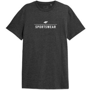 4F - Herenlogo T-shirt - Zwart