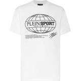 Plein Sport - Global Express Edition - T-shirt - Zwart - Ronde Hals - Katoen