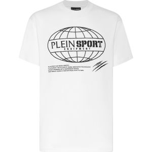 Plein Sport - Global Express Edition - T-shirt - Zwart - Ronde Hals - Katoen