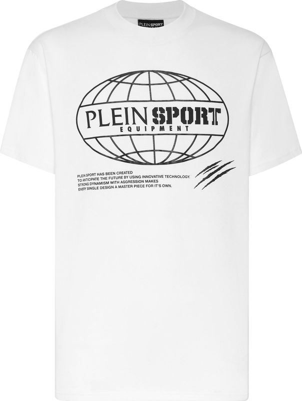 Plein Sport - Global Express Edition - T-shirt - Zwart - Ronde Hals - Katoen