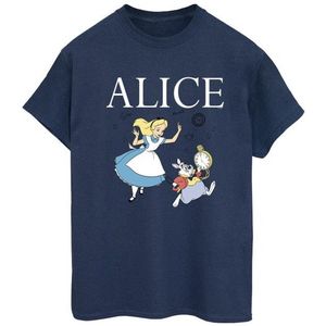 Li-cense Disney dames alice in wonderland volg het konijn katoenen vriendje t-shirt