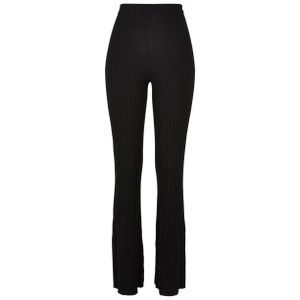 Urban Classics Dames gebreide geribde uitlopende legging