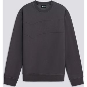 Heren-Trui asfaltgrijs SWEN LOGO EMB.BRAND. Trui