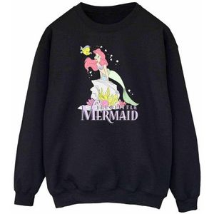 Li-cense Disney dames the little mermaid faded nostalgia sweatshirt