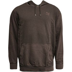 Puma - 575306 02 - Hoodie - Donkerbruin - Lange Mouw - Distressed