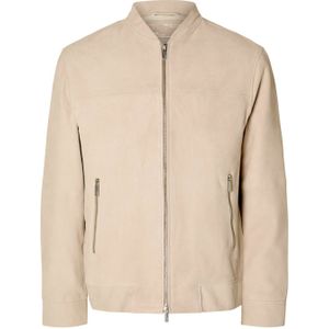 Selected Mike goat suede bomber jacket incense