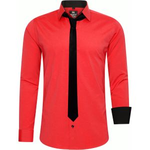 Set van 2 overhemden met stropdas