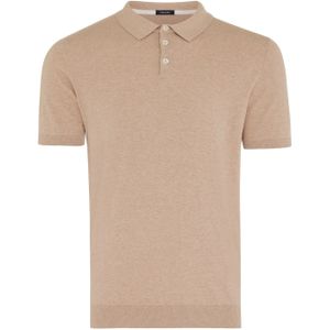Tresanti Trevor | pullover short sleeve cotton/cashmere | taupe