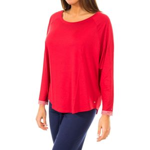 Tommy Hilfiger - Blousetop - Grijs - 97% Modal - 3% Elastan - Ronde Halslijn